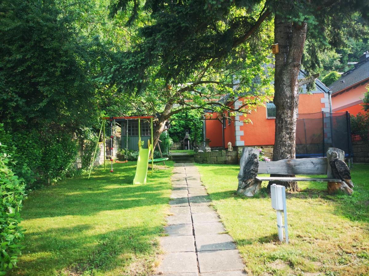 Ferienhaus Franz - An Der Elbe, Mit Grossem Garten Villa Pirna Buitenkant foto